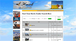 Desktop Screenshot of hawkusedhorsetrailerdealer.com