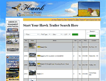 Tablet Screenshot of hawkusedhorsetrailerdealer.com